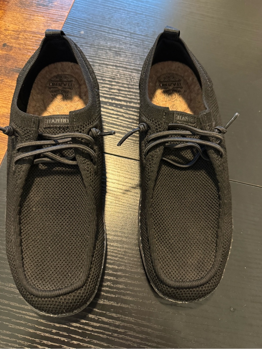 Itazero Men’s size 10 Black loafer lace up shoes